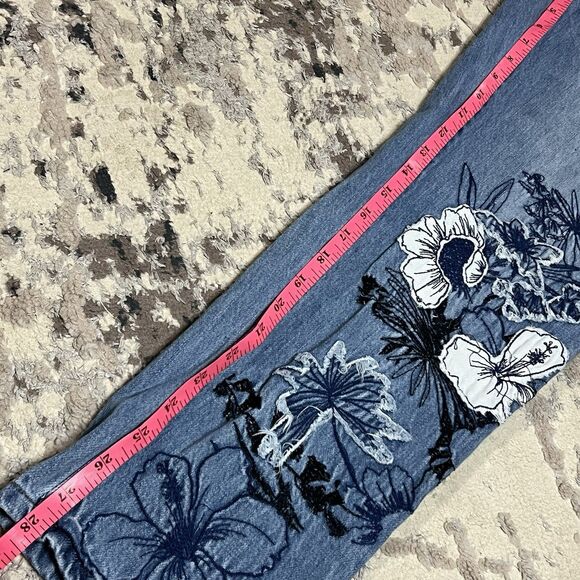 William Rast Jeans 30 Justin Timberlake Floral Embroidered All Over Patchwork - Picture 8 of 13